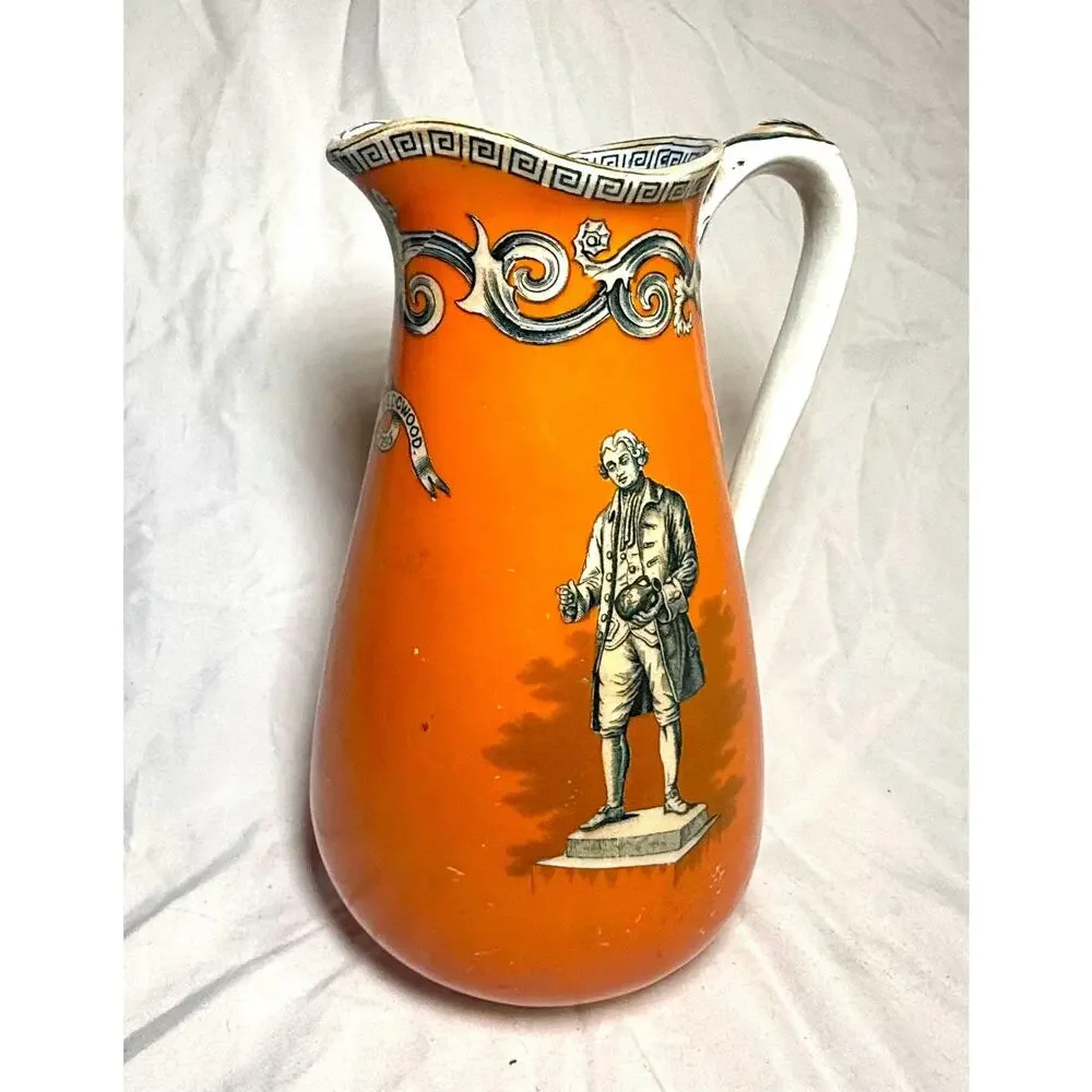Antique Staffordshire Josiah Wedgwood Commemorative Jug – Prattware, c.1850